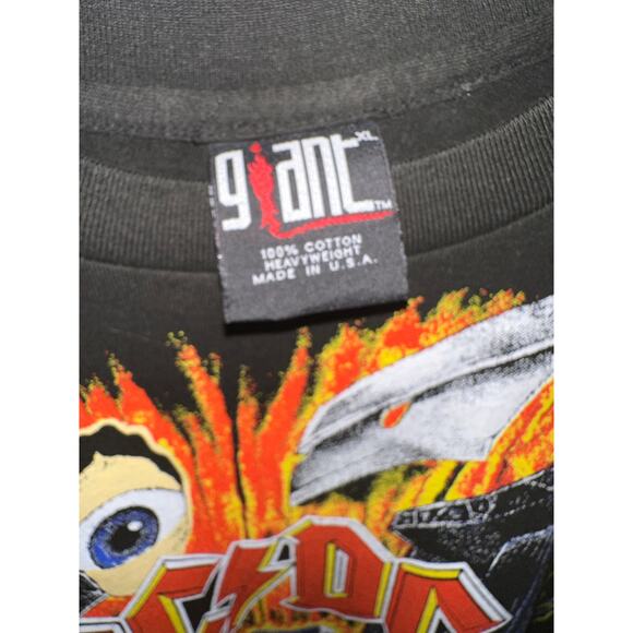 ACDC All Over Print Vintage Reprint Single Stitch T-shirt Giant - Picture 6 of 7